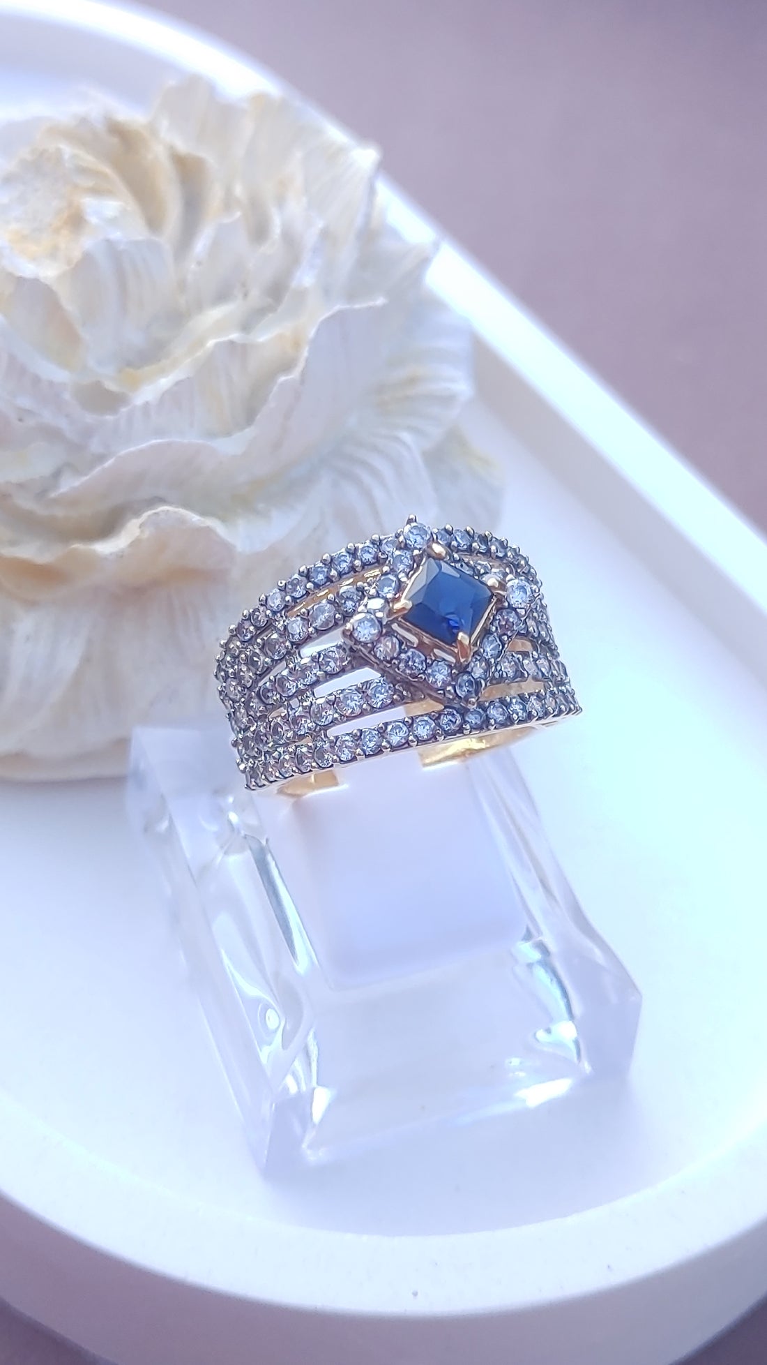 Colors | Zircon Judao Rings with Real Stone | 18K Gold Polish | Adjustable Size | 3Yrs Warranty | MR-661